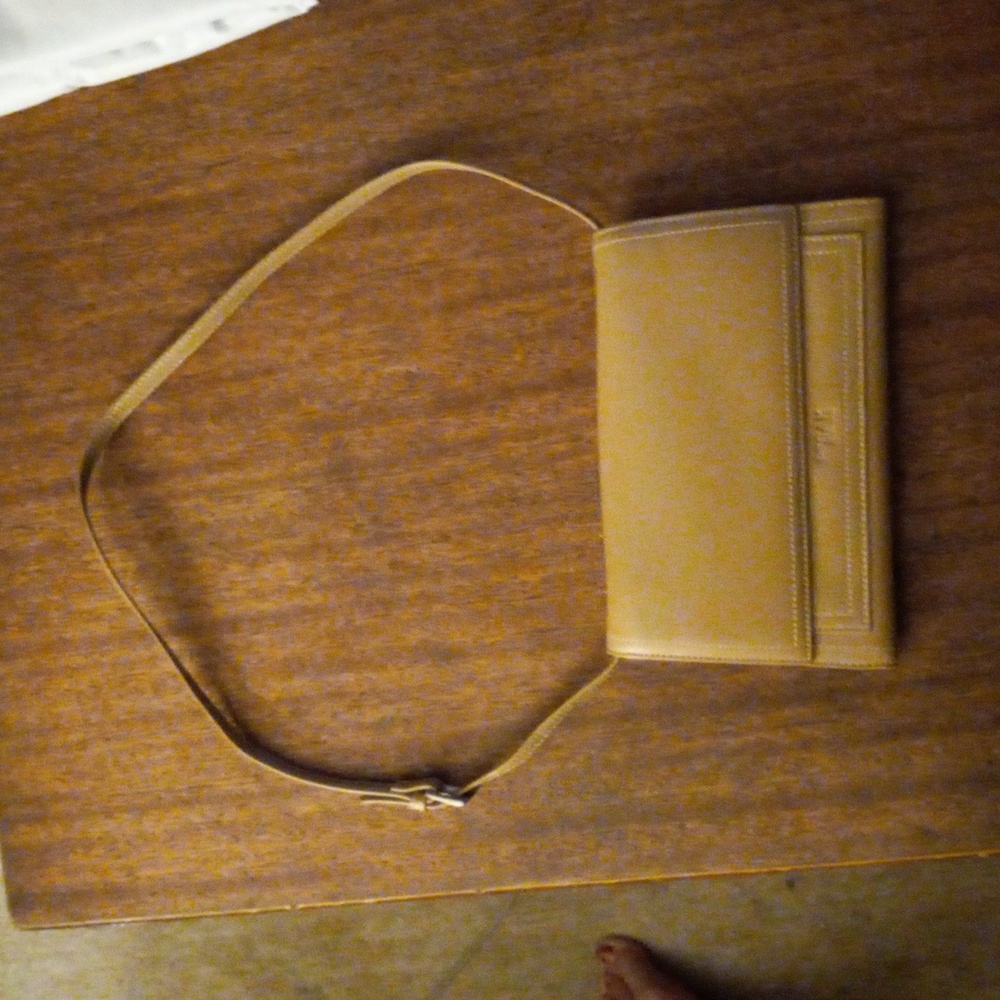 The SAK Envelope Tan Leather Small Shoulder Bag